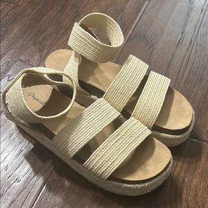 Beige Strappy Sandals